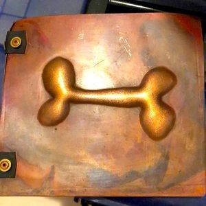 Dog bone decorated Bronze colored photo album